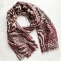 Animal Print Merino Scarf