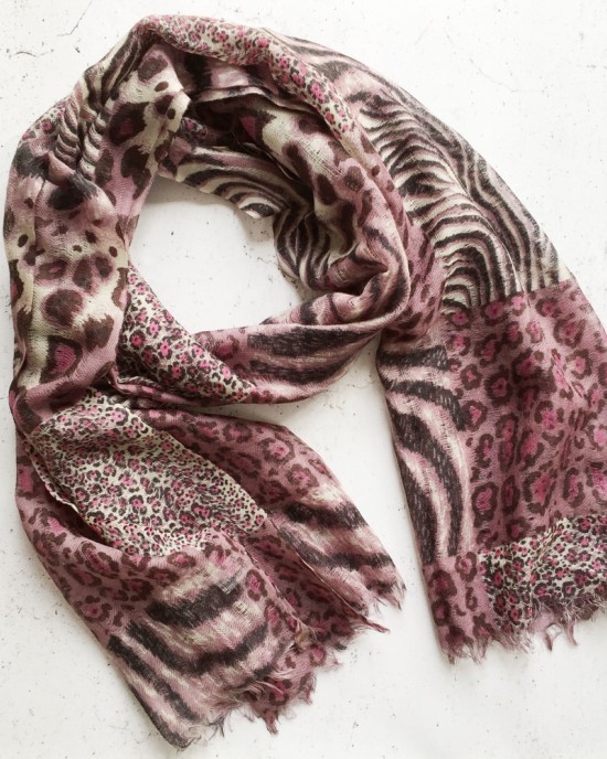 Animal Print Merino Scarf Animal Print Merino Scarf