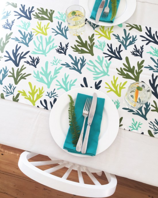 Coral Table Runner