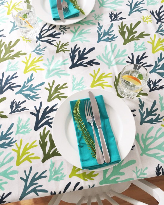 Coral Tablecloth