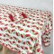 Pohutukawa Tablecloth - Red piped edge