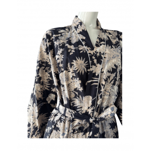 Botanics Kimono Robe Black