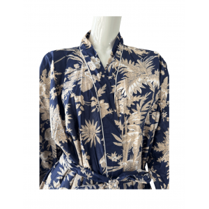 Botanics Kimono Robe Navy