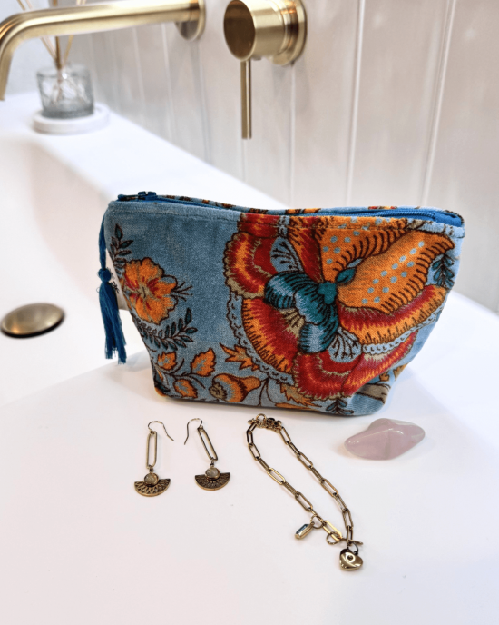 Pippa Cosmetic Pouch Blue
