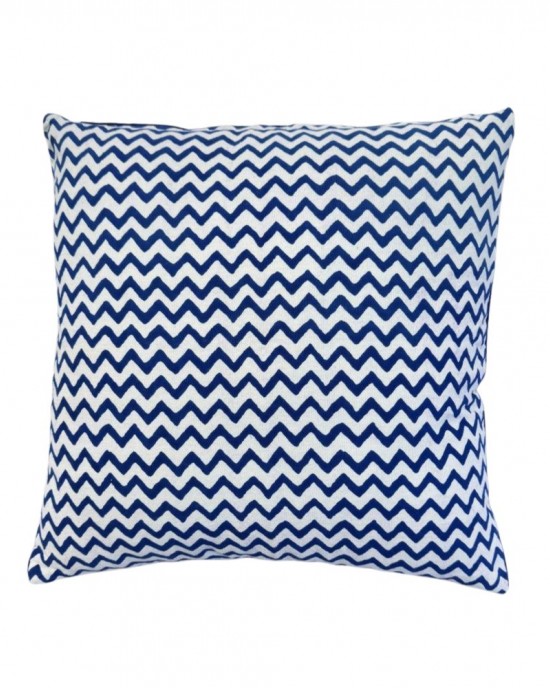 Chevron Indigo Cushion Cover Chevron Indigo Cushion Cover