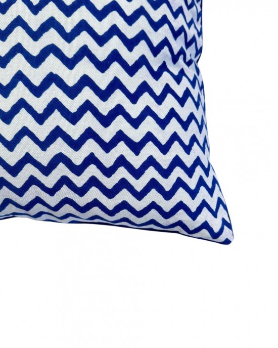 Chevron Indigo Cushion Cover Chevron Indigo Cushion Cover