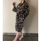 Cheeky Cheetah Kimono Robe - Black