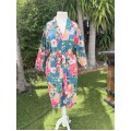 Fleur Kimono Robe Bluestone