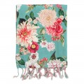 Fleur Turkish Towel Aqua
