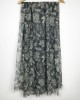 Garden Grey merino scarf