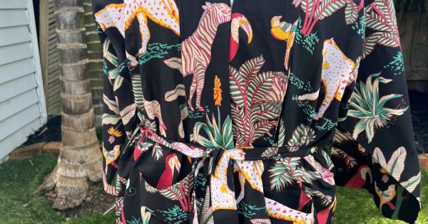KIMONO COAT JUNGLE LANGUAGE