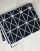Black Geometric Throw