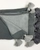 Reversible Grey Throw