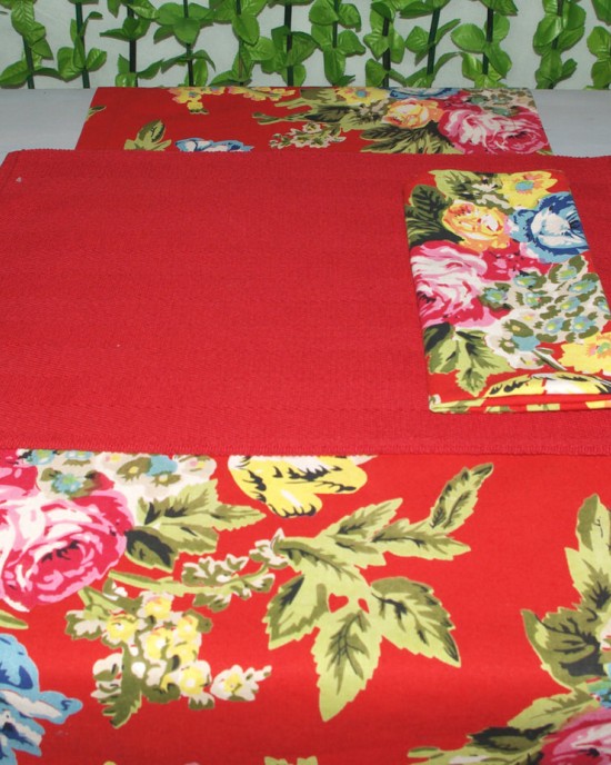 Rose Red Table Runner