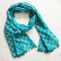 Turquoise Lattice Scarf