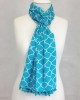 Turquoise Lattice Scarf