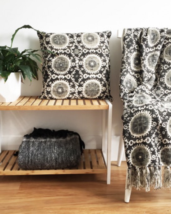 Mosaic Black Cushion Cover Mosaic Black Cushion Cover