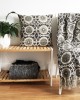 Mosaic Black Throw
