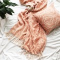 Mosaic Dusty Pink Throw