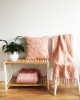 Mosaic Dusty Pink Throw