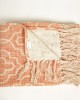 Mosaic Dusty Pink Throw