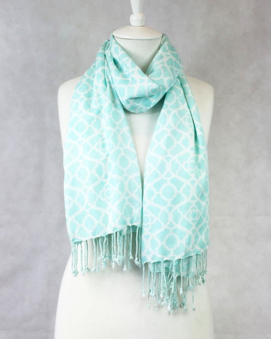 Mosaic Scarf - Teal