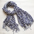 Mosaic Scarf - Navy