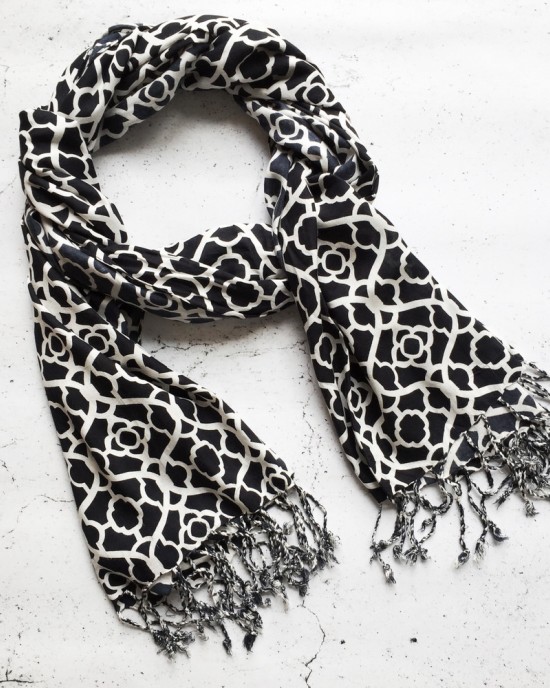 Mosaic Scarf - Black