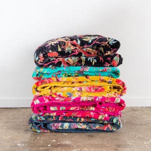 Aqua Paradise Velvet Throw Preorder for Late Feb delivery