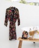 Paradise Diamond Kimono Robe - Black Paradise Diamond Kimono Robe - Black