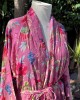 Paradise Diamond Kimono Robe Dusty Pink