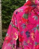 Paradise Hot Pink Velvet Kimono 