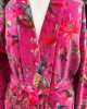 Paradise Hot Pink Velvet Kimono 