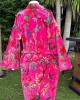 Paradise Hot Pink Velvet Kimono 