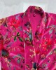 Paradise Hot Pink Velvet Kimono 