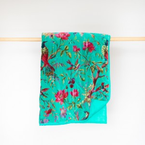 Aqua Paradise Velvet Throw Preorder for Late Feb delivery