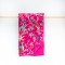 Hot Pink Paradise Velvet Throw