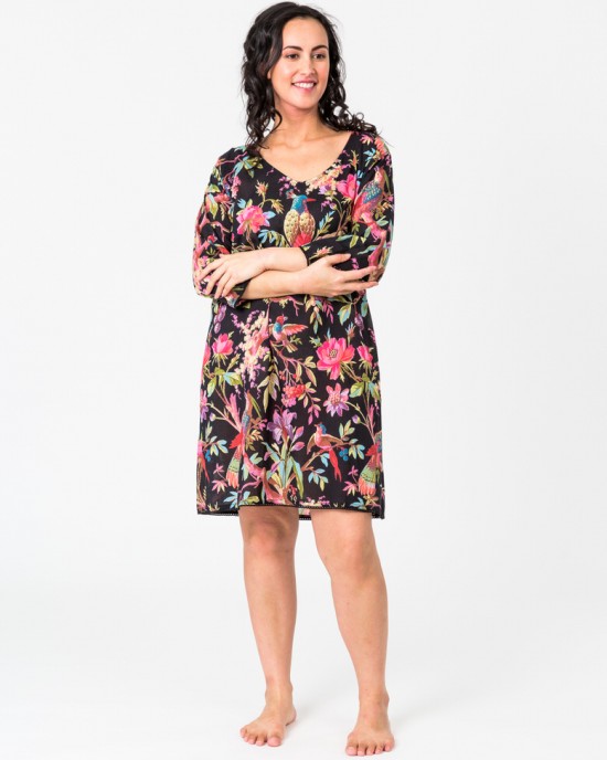 Paradise Black Tunic - XL