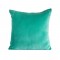 Aqua Velvet and Linen Cushion Cover