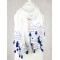  Blue Embroidered Scarf