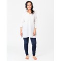 Pintuck Tunic White