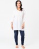 Pintuck Tunic White Pintuck Tunic White