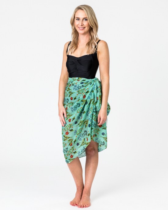 Posy Green Sarong