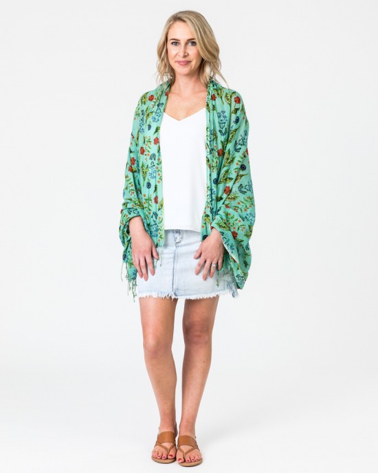 Posy Green Sarong