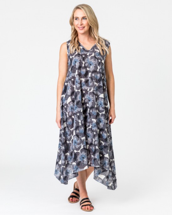 Poppy Charcoal Dress