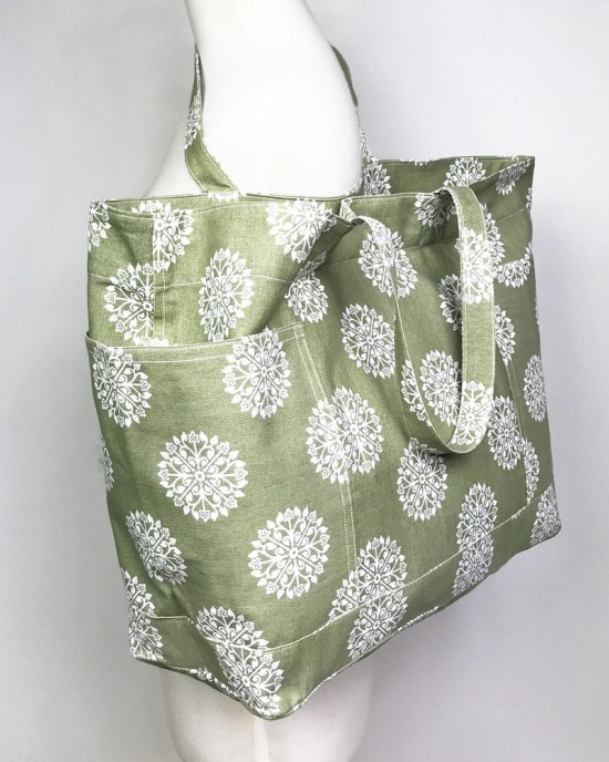 Persia Green Tote Bag