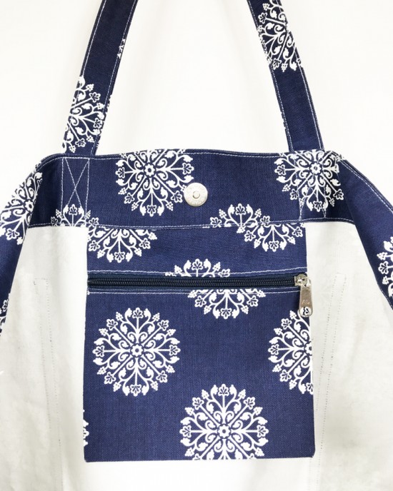Persia Navy Tote Bag