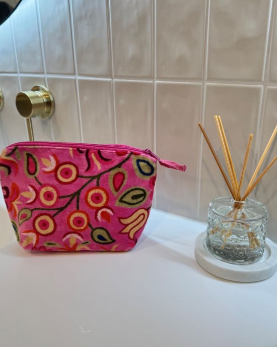 Rosa Pink Makeup Bag