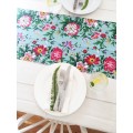 Sky Blue Bloom Table Runner