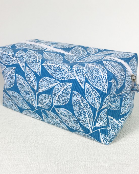 Leaf Cosmetic Bag - Azure